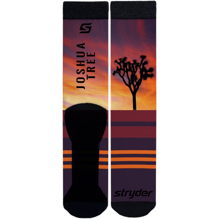 Joshua Tree Socken mit Sonnenuntergang, Violett für den Großhandel von Stryder Gear