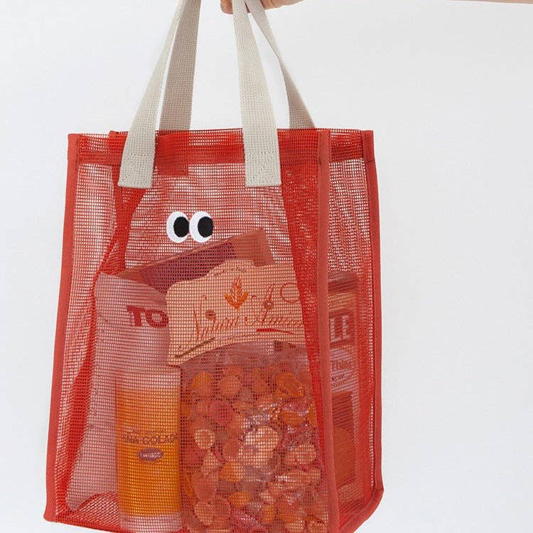 Dipped Shop – wholesale Tote bag – Women's – Eyes Large Capacity Mesh Handbags DP25C6367