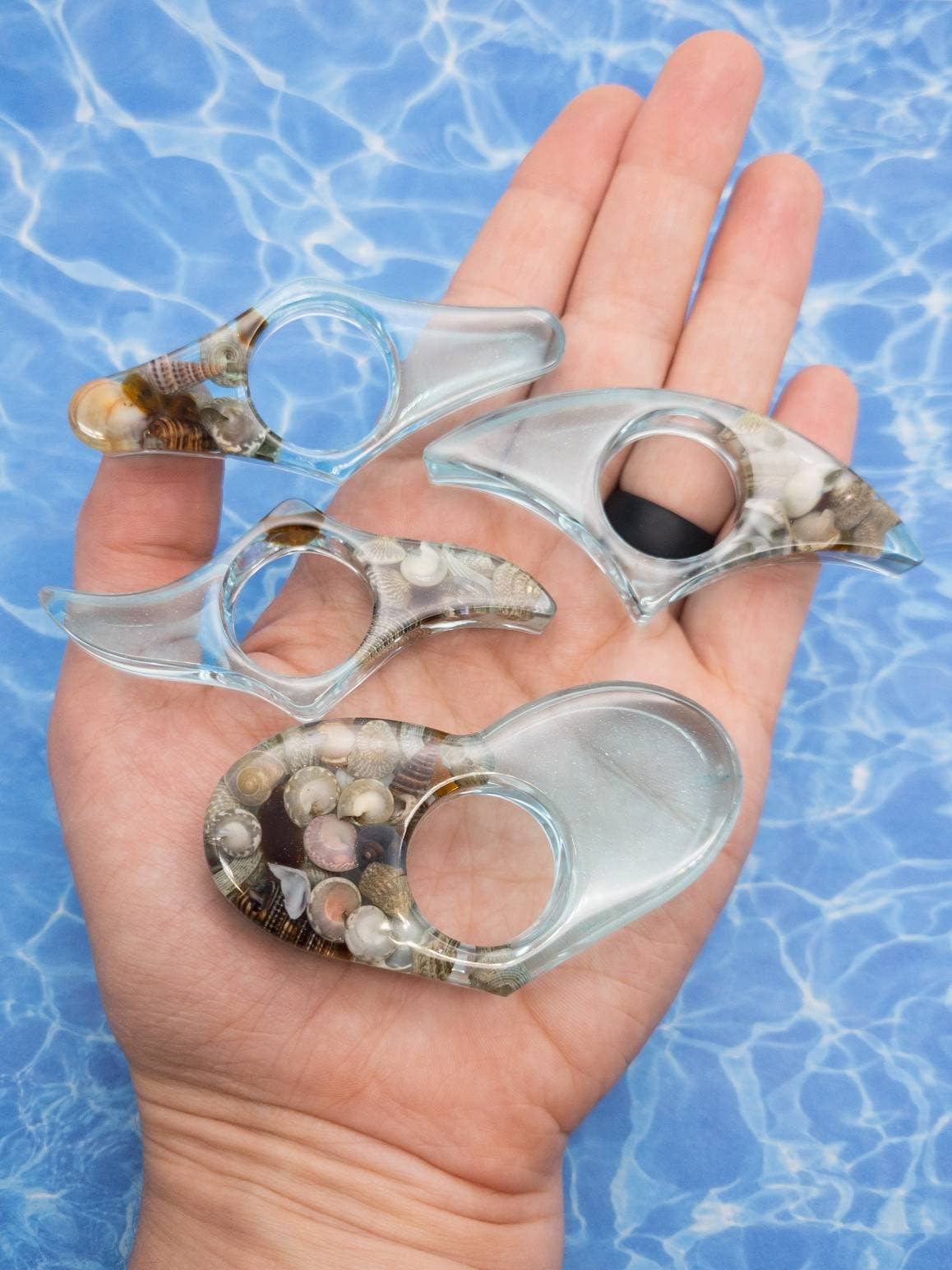 Botanically Bookish - Wholesale Book Holder - Beach Resin Book Page Holder, Ocean Thumb Page Spreader8