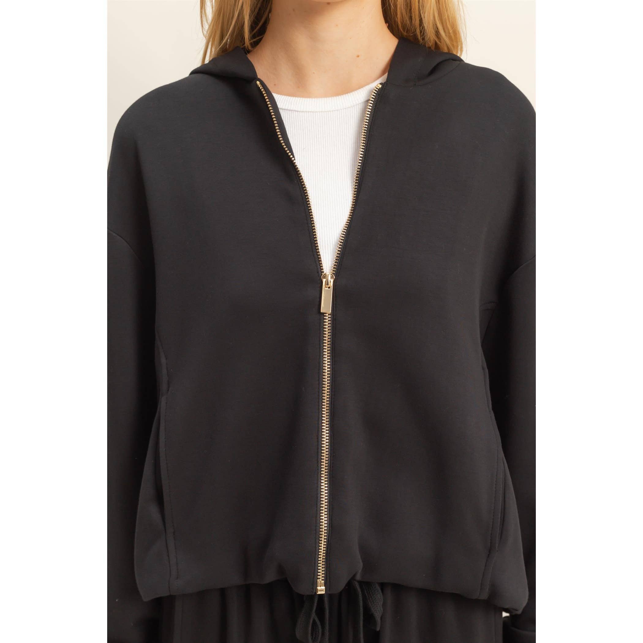 HYFVE - Vente Sweat à capuche – femme - Sweat à capuche zippé décontracté chic4