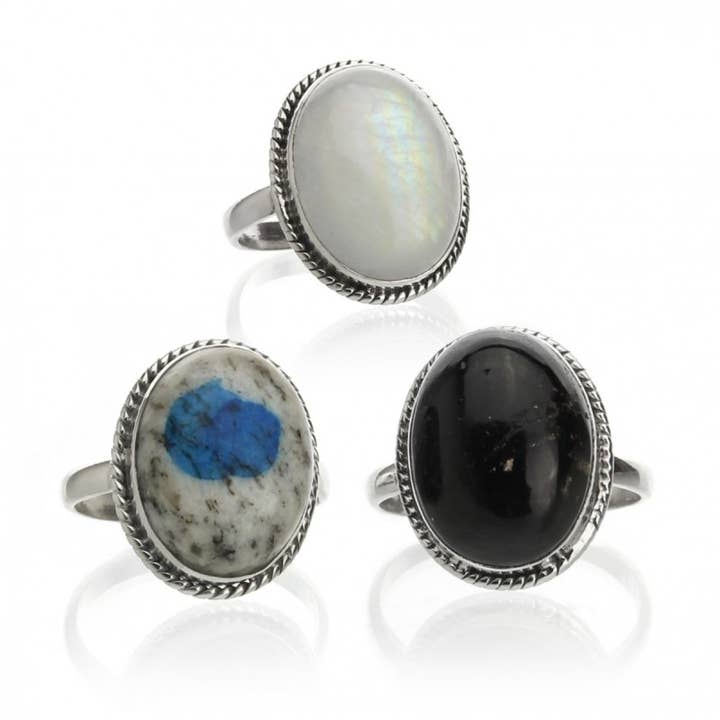 Aryuna Ring of Natural Stones and Sterling Silver for wholesale by UniArt
