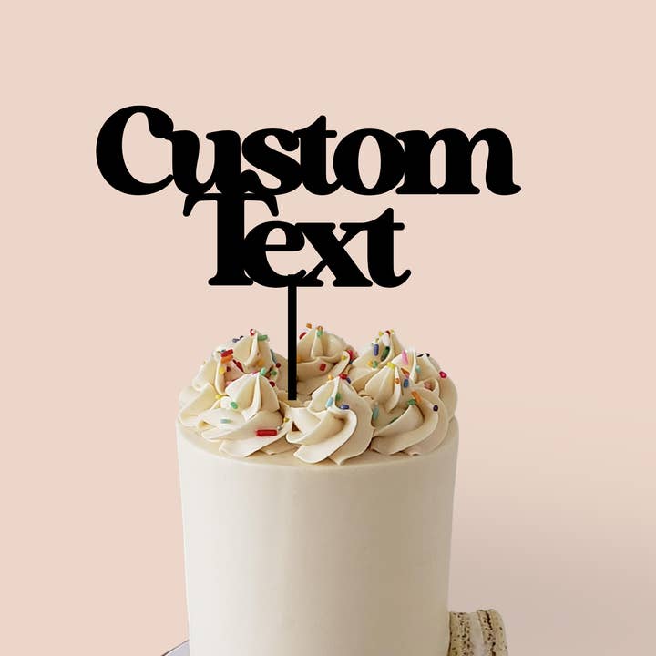 Décoration de Gâteau Personnalisée en Acrylique pour la vente par Harwill and Fox