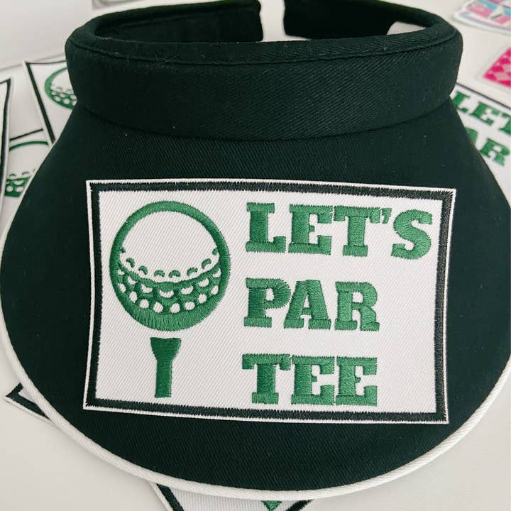 TEELUX - Wholesale Patch - 3.5" LET'S PAR TEE (golf) - Embroidered Hat Patch1