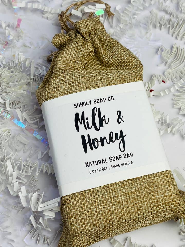 OATMEAL, MILK & HONEY SOAP BAR for wholesale by S.H.M.I.L.Y. SOAP
