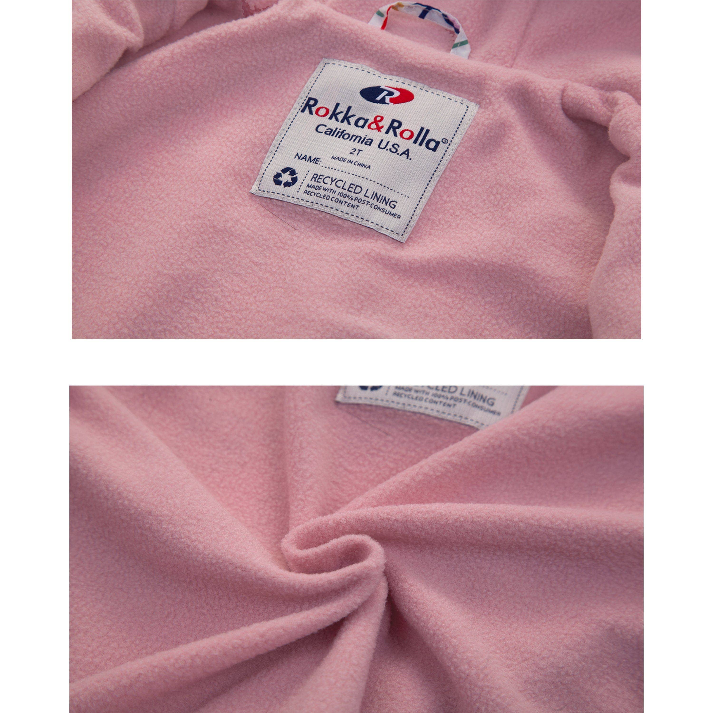 Rokka & Rolla - Wholesale Windbreaker - Kids - Toddler Girls' Fleece Lined Windbreaker Rain Jacket23