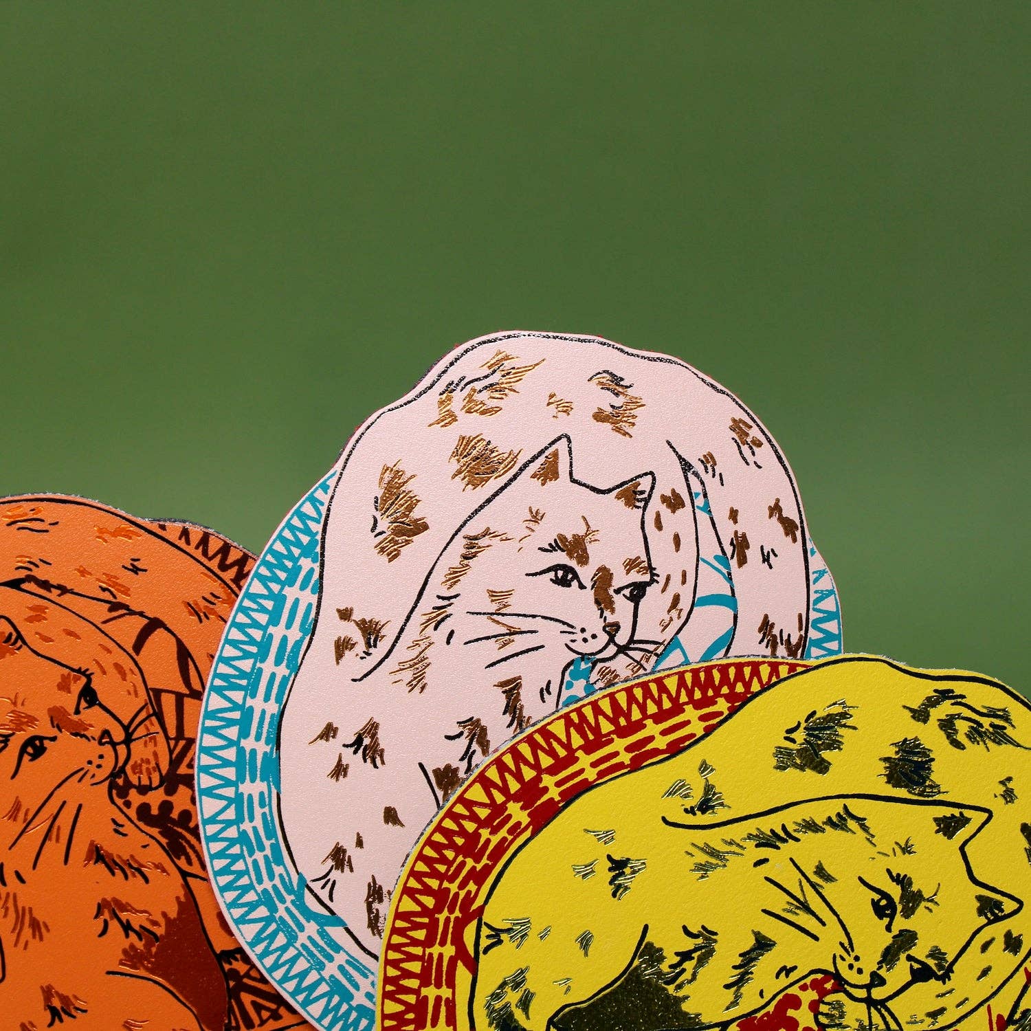 Ark Colour Design – wholesale Magnet – Cat on a Mat Magnet8