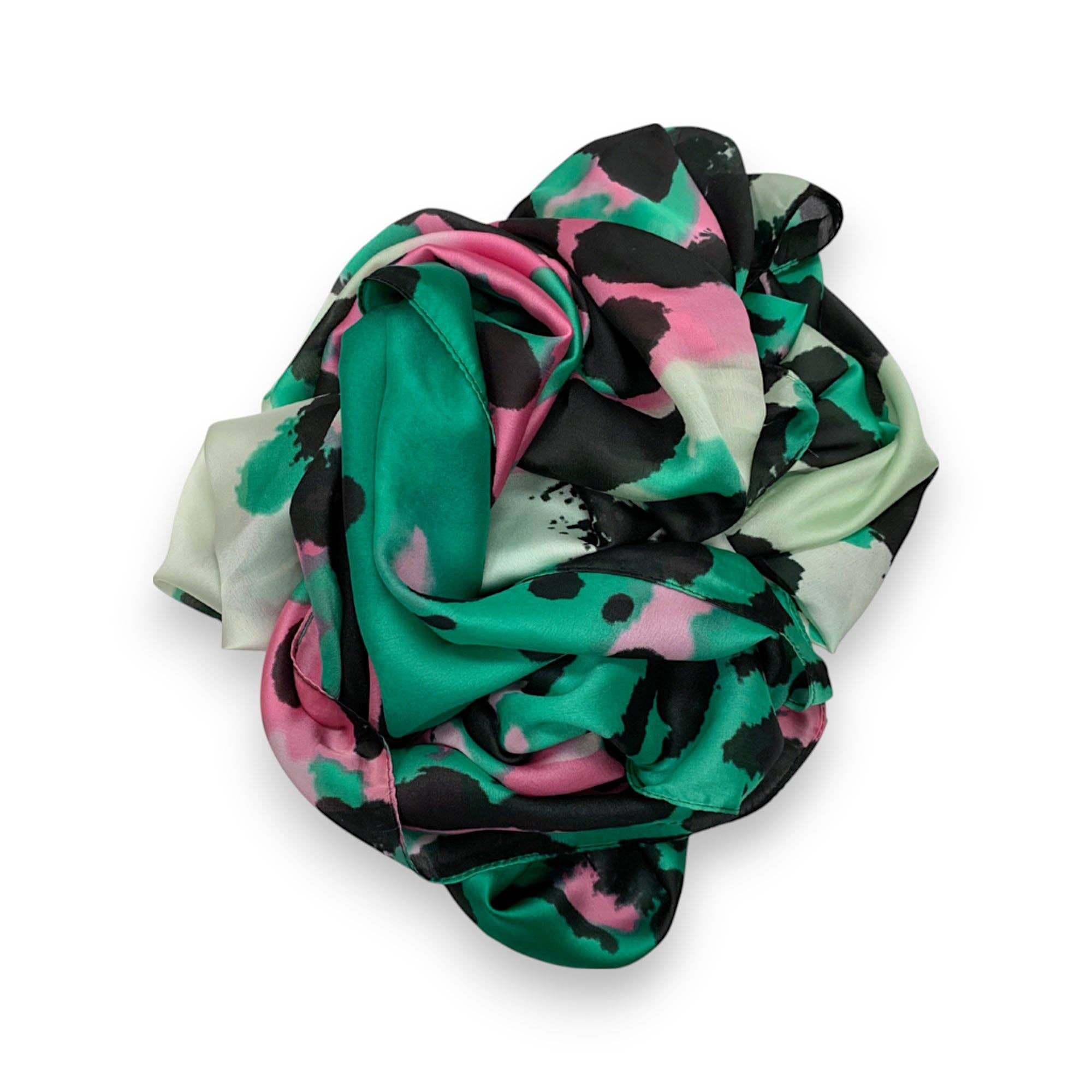 Lili Scarves (US Duty Free) - Venta al por mayor Bufanda - Mujer - Pañuelo rectangular con estampado de leopardo y tacto sedoso4