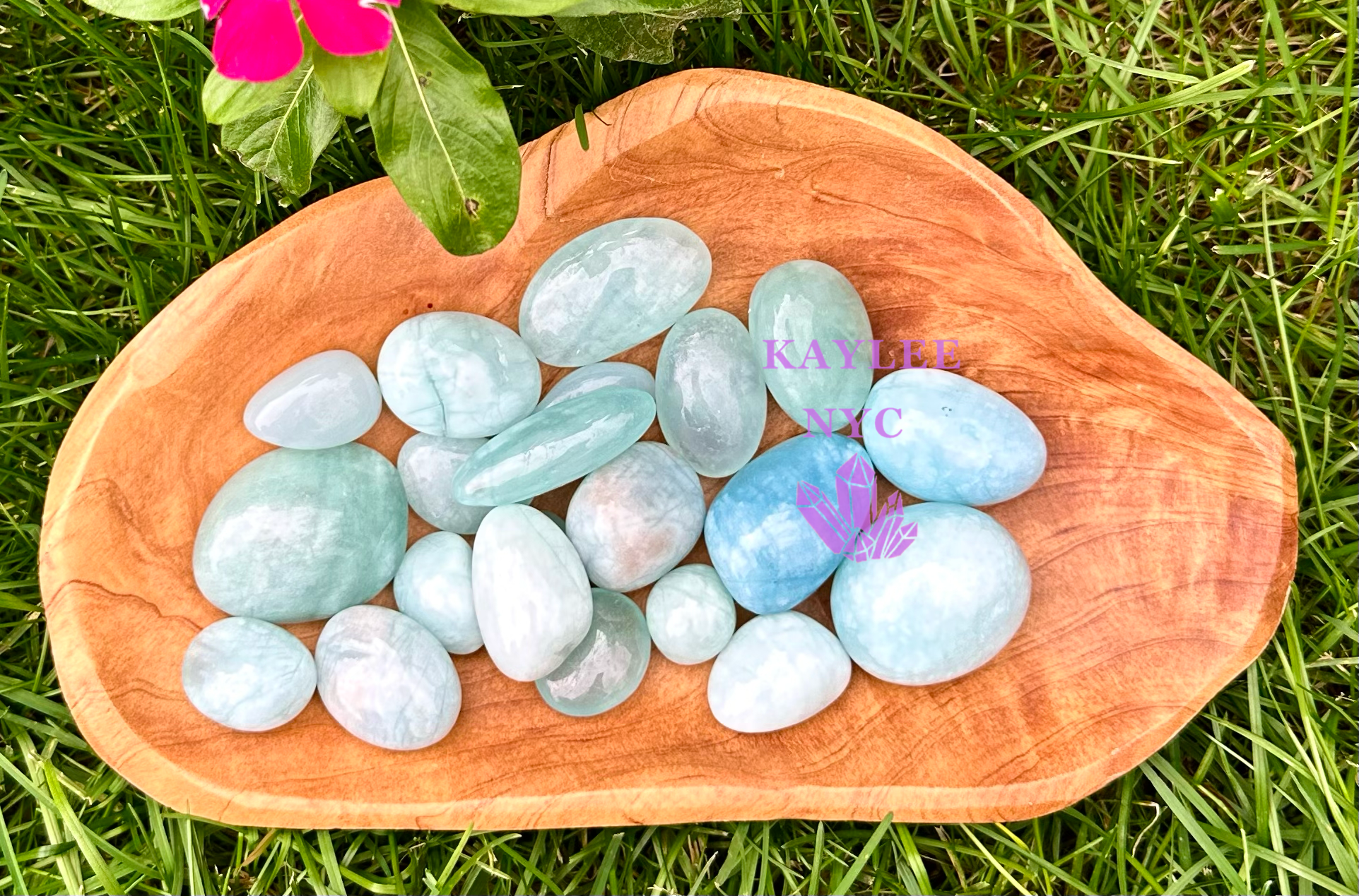 KayleeNYC – wholesale Spiritual stone/crystal – Wholesale Lot 1 lb Natural Aquamarine Tumble Healing Energy2