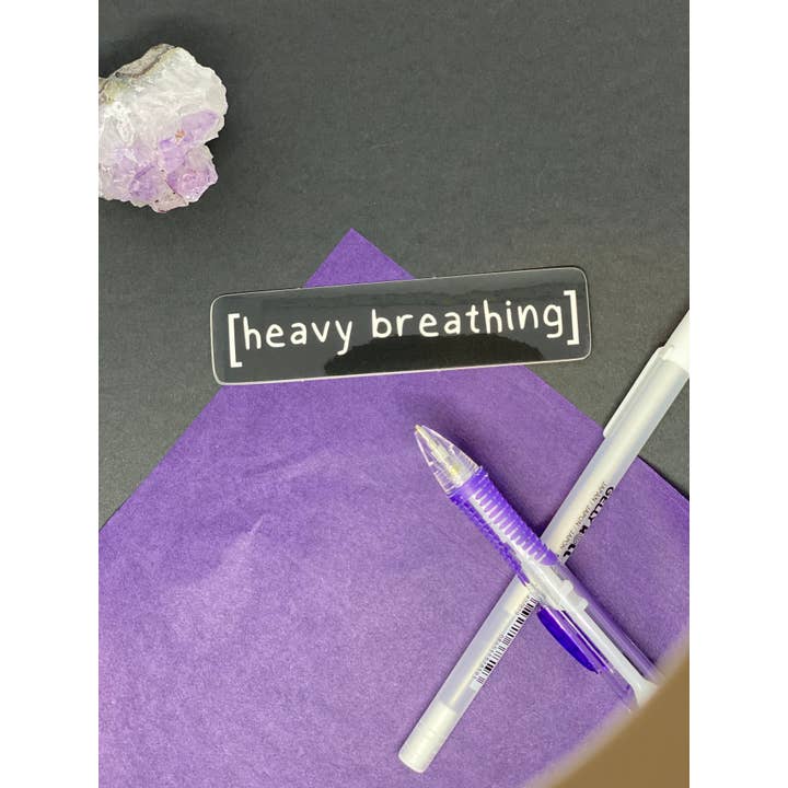 Lustiger Meme-Laptop-Aufkleber, Heavy Breathing, glänzend für den Großhandel von ChaoticPossumDesigns