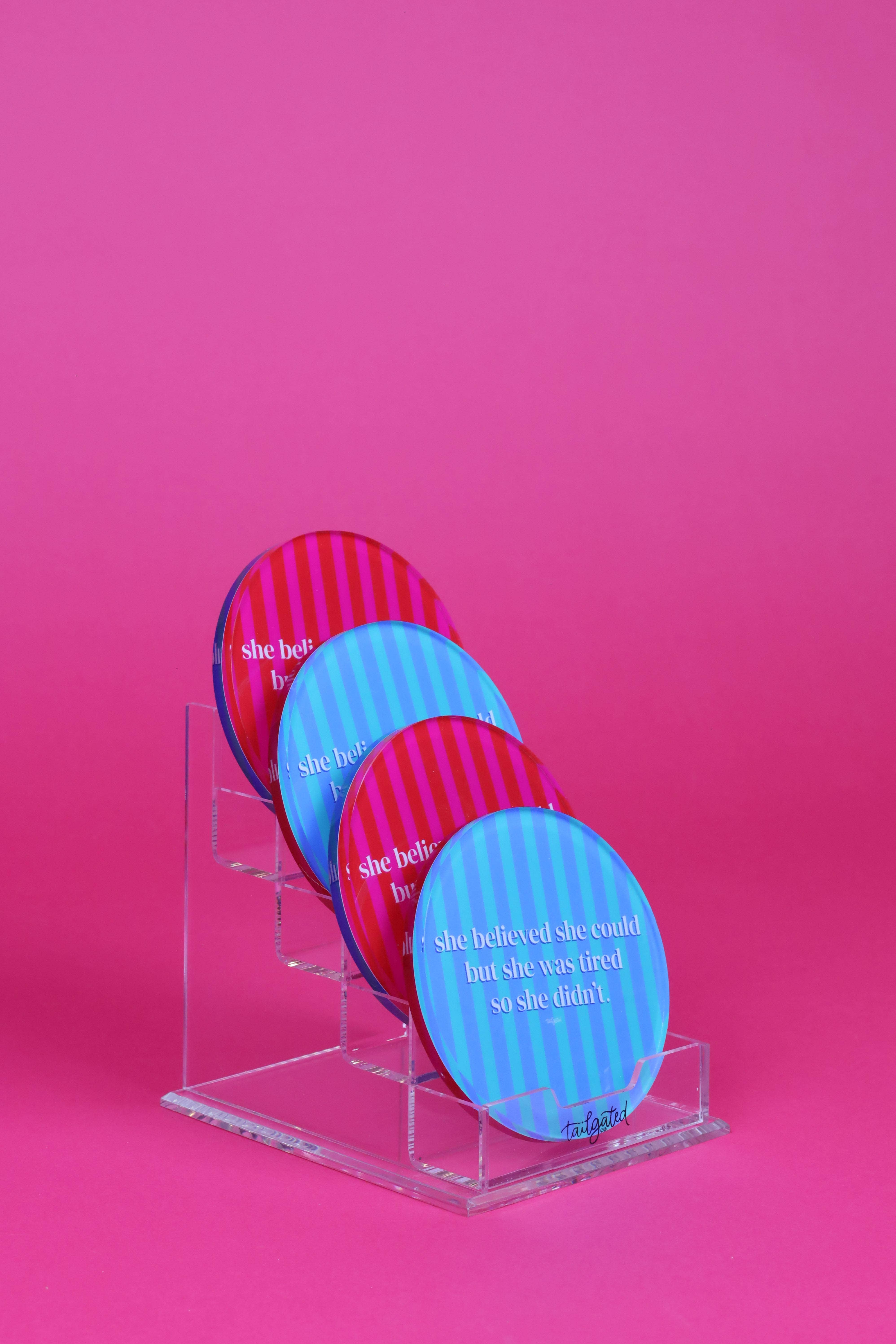 Tailgated Co. - Wholesale Retailer Display - Home & Living - Acrylic Coaster Display1