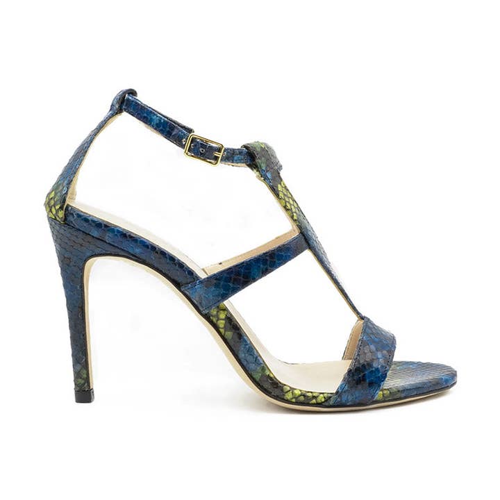 Amina Högklackade Sandaler Blå för wholesale av The Standard Footwear