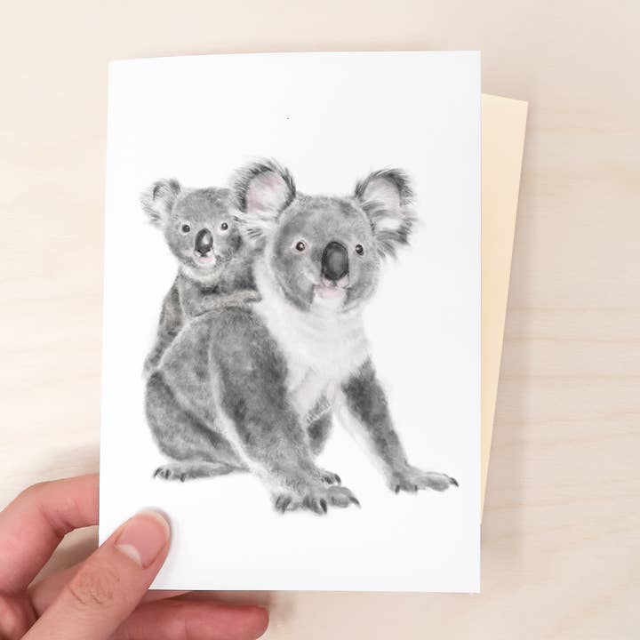 Mors Dag-kort | Koala Joey & Mor | Baby Shower for engroshandel hos Triple Studio