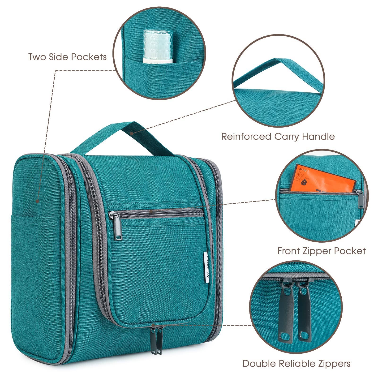 wandf - Wholesale Toiletry bag – women's - NW5126 Travel Toiletry Cosmetic Bag With Handle Women Gift67