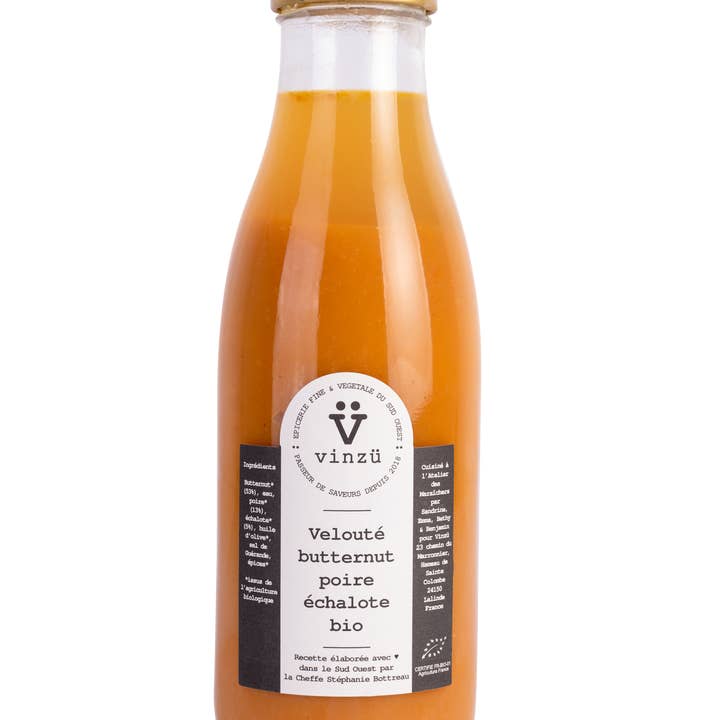 Vinzü - Wholesale Soup - Organic butternut pear & shallot soup0
