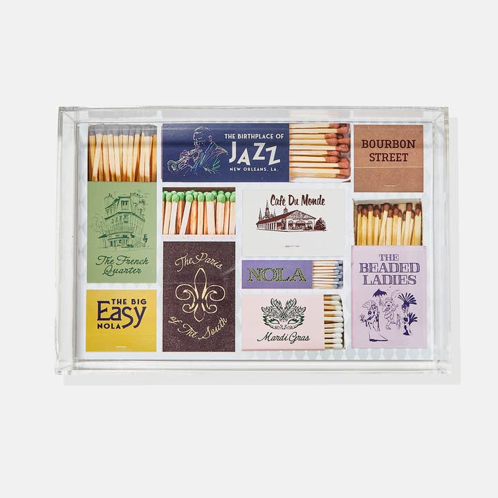 Tart By Taylor - Wholesale Decorative Tray - New Orleans Matchbook Small Tray0