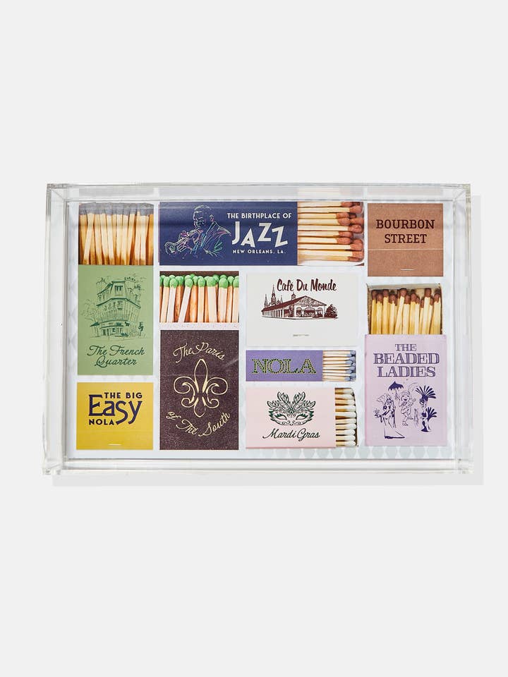 New Orleans Matchbook Small Tray for wholesale by Tart By Taylor