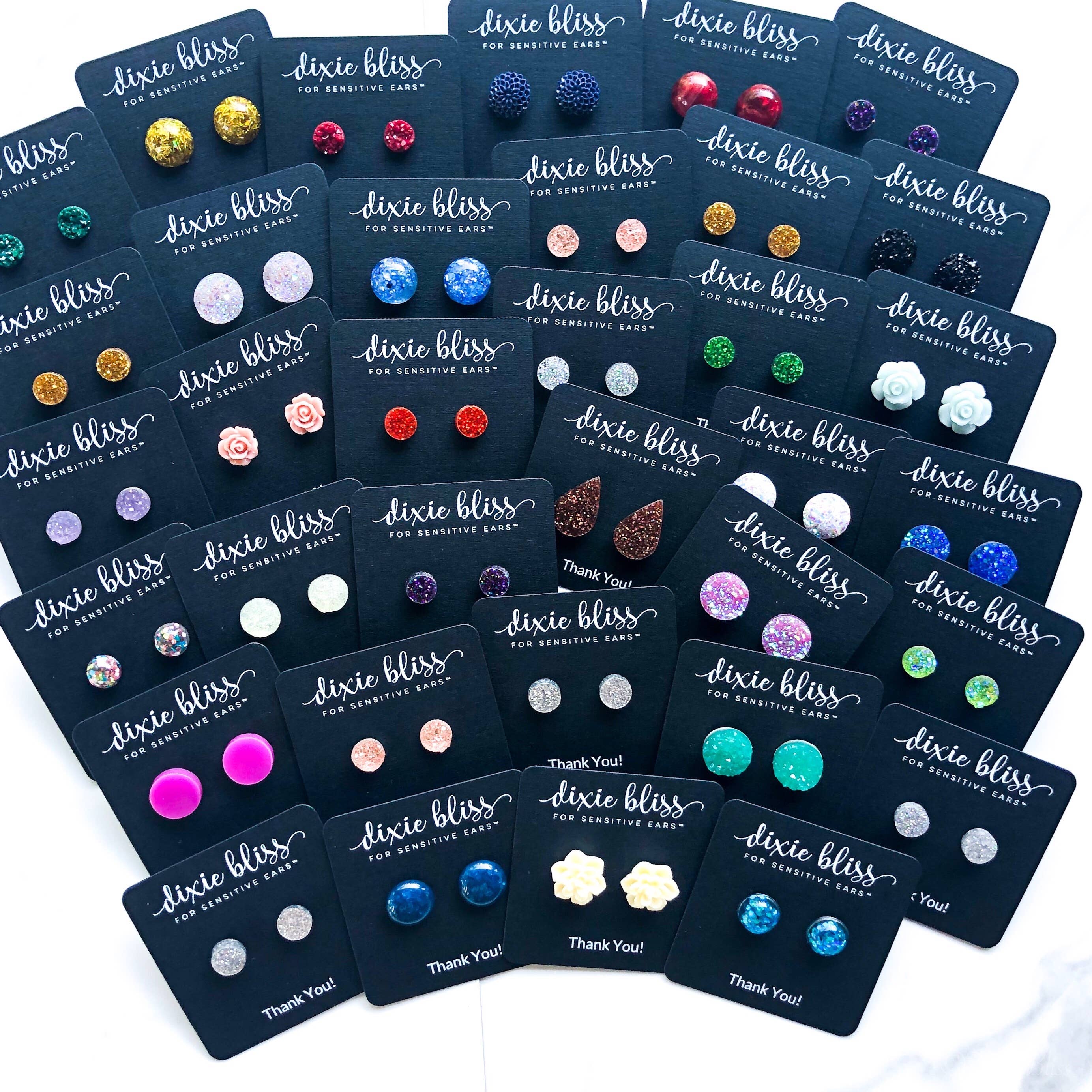 Dixie Bliss - Wholesale Stud/Post Earrings - PROMO Thank You Earrings- Generic- Black Friday Gifts1