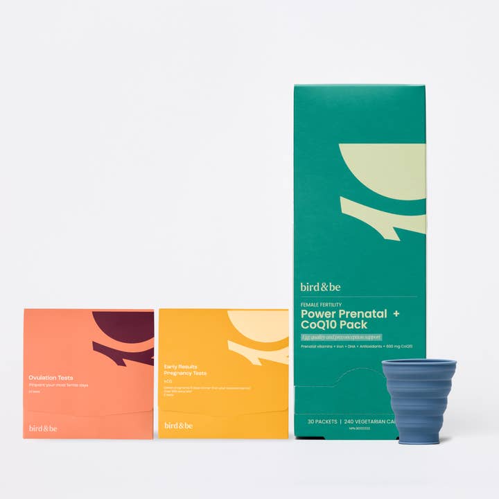 Egg Support + Cycle Tracking Bundle for wholesale by Bird & Be Fertility Supplements