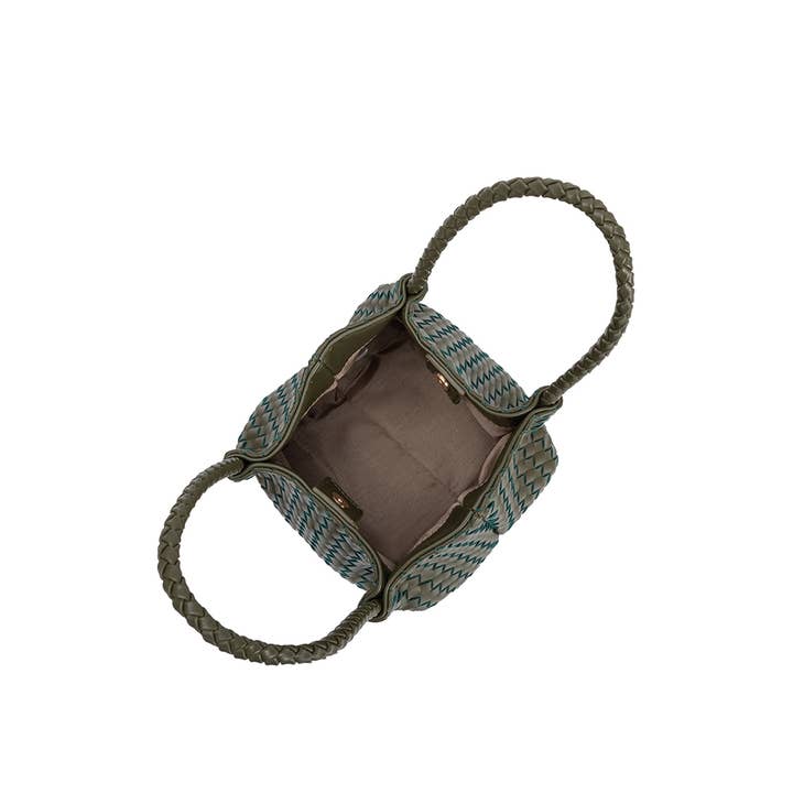 Melie Bianco - Wholesale Top Handle Bag - Women's - Anahi Olive Recycled Vegan Top Handle Bag