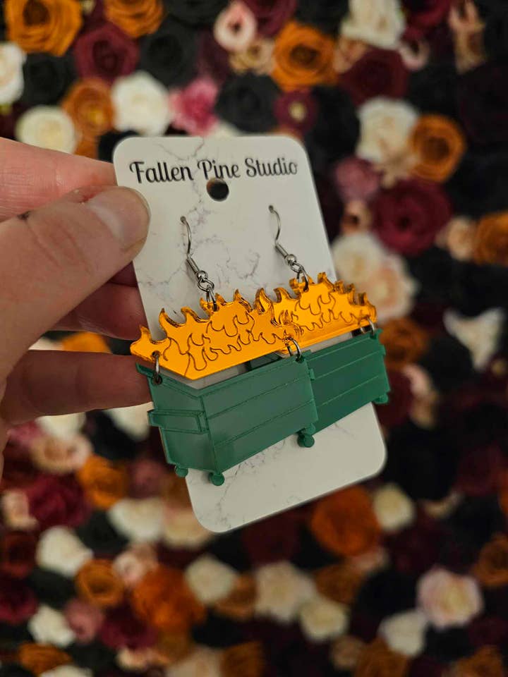 Dumpster Fires for wholesale by Fallen Pine Studio