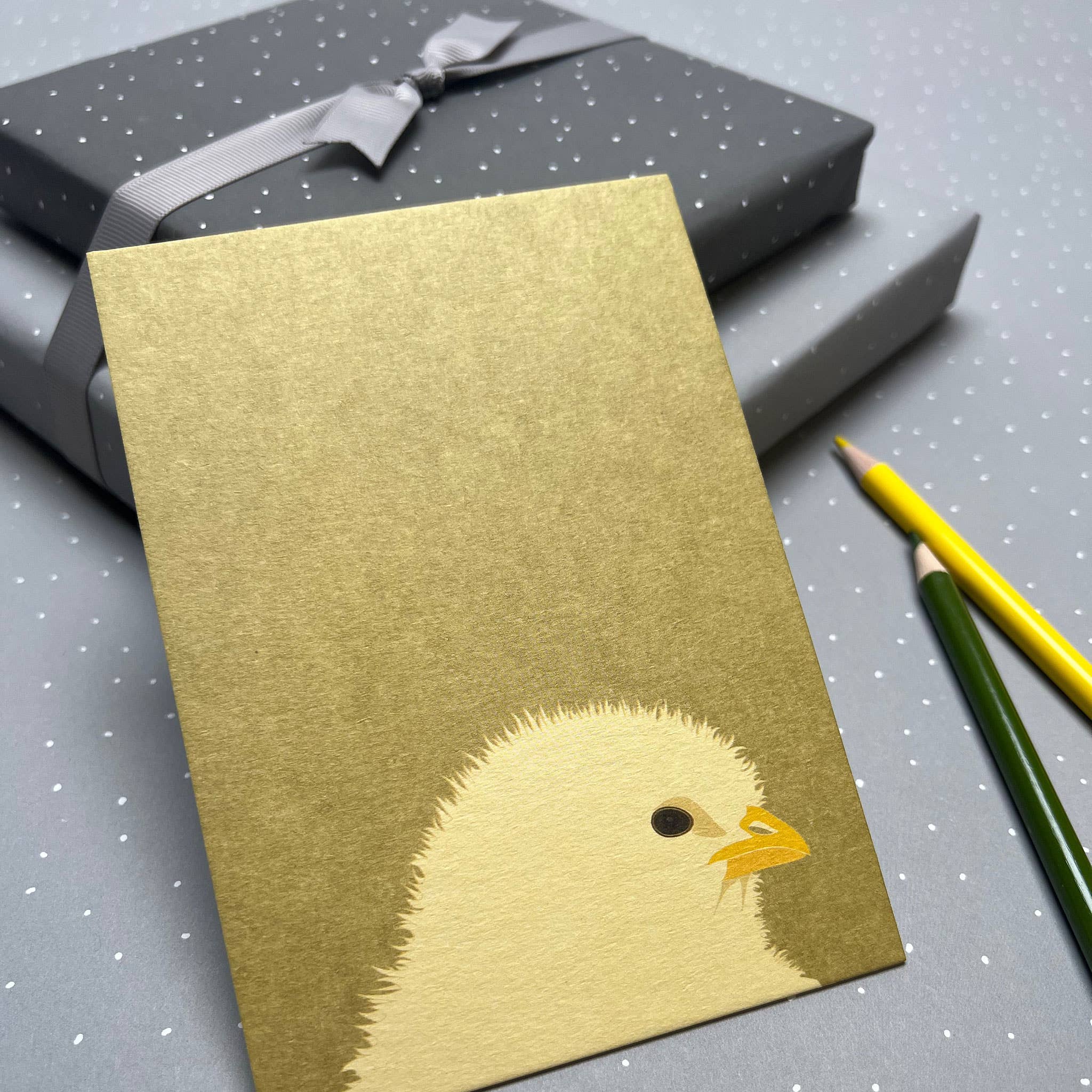 My Pretty Circus - Wholesale Easter Card - Simple Easter card: Happy Easter card chick soft green3