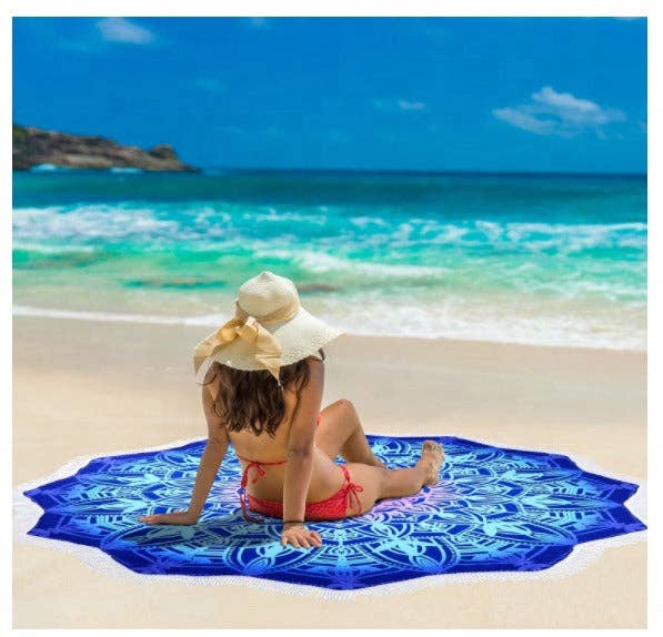 VIGOR - Wholesale Beach Towel - High Quality Round Bohemian Blanket Hippie Indian Throw Blan0
