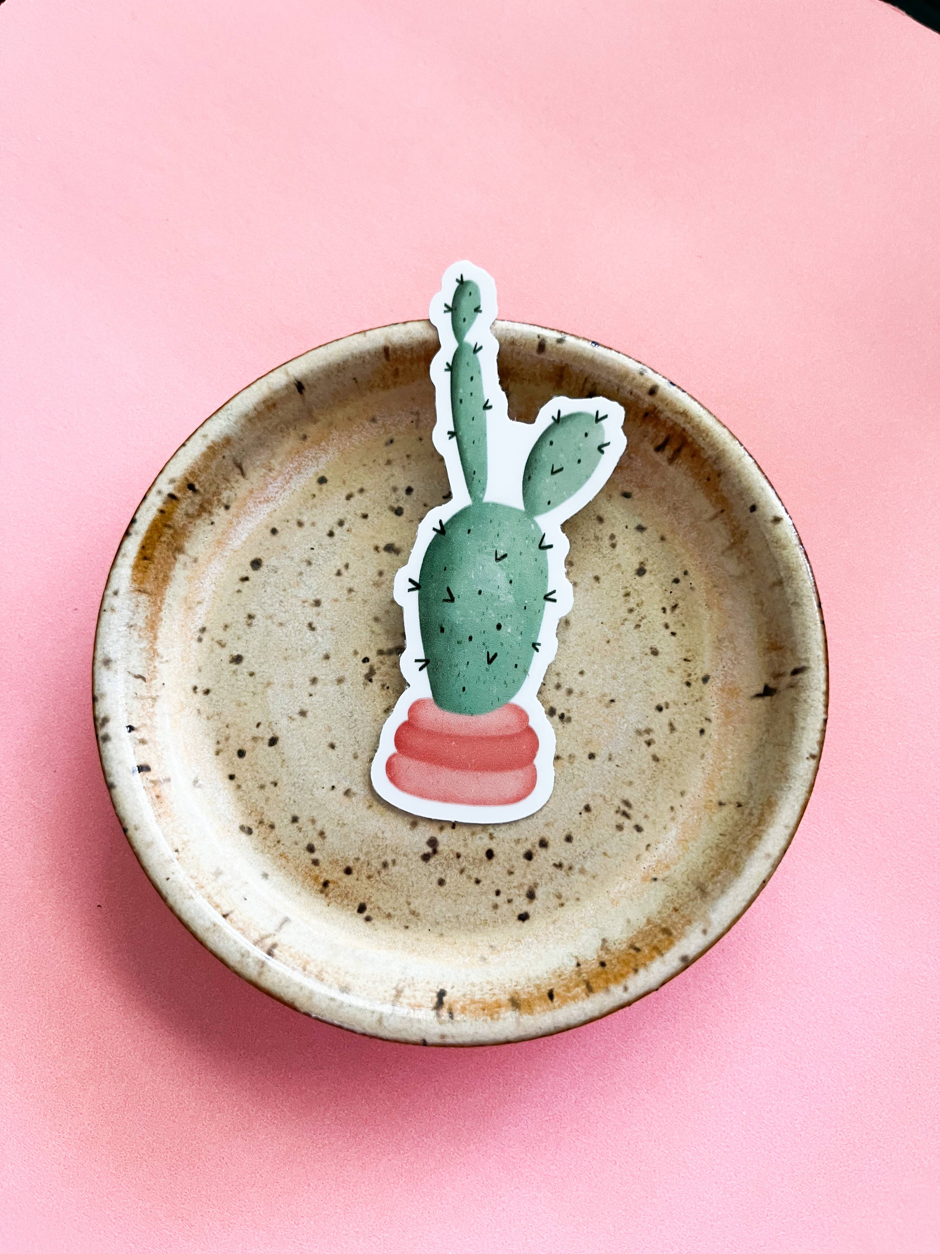 Tiny Plant Market - Wholesale Sticker - Prickly Pear Cactus Plant Sticker2