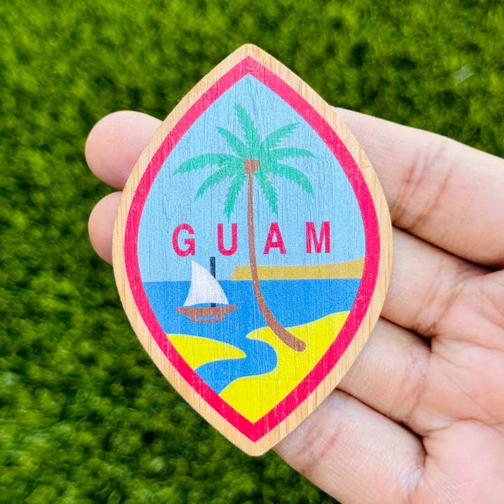 Autocolante em Madeira de Bambu “GUAM” por atacado de AFK Design Co