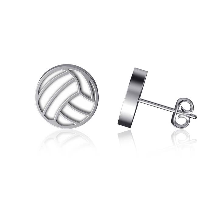 Volleyball Post Øreringe - Emalje for engroshandel hos Dayna Designs