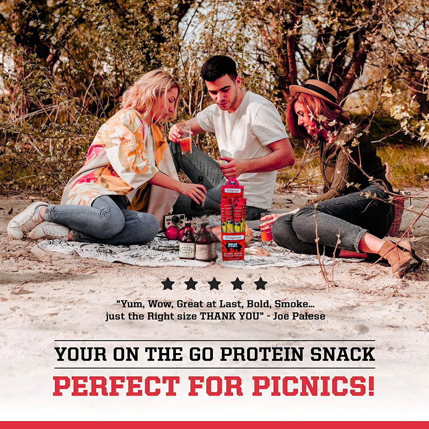 Big Fork – Großhandel Trockenfleisch – Handgemachte Schweinefleischsticks | Original | 100% Naturbelassen8