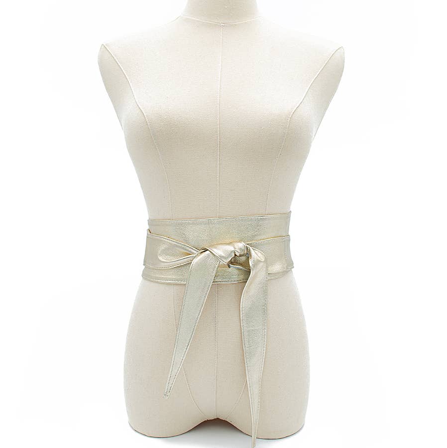 Bolsa Nova Handbags - Vente Ceinture – femme - Ceinture Obi en cuir italien lisse20