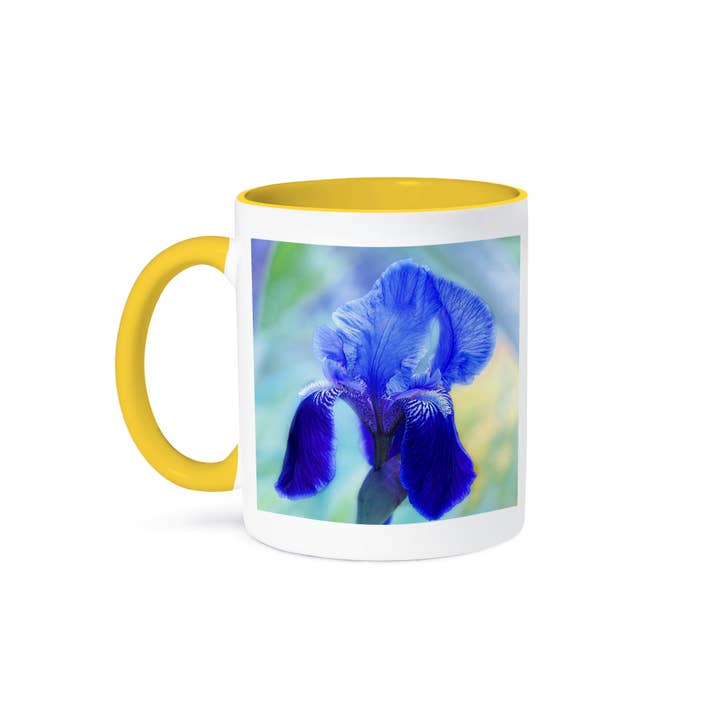 3dRose - Wholesale Coffee Mug - 3dRose, Painted Blue Iris, Mug