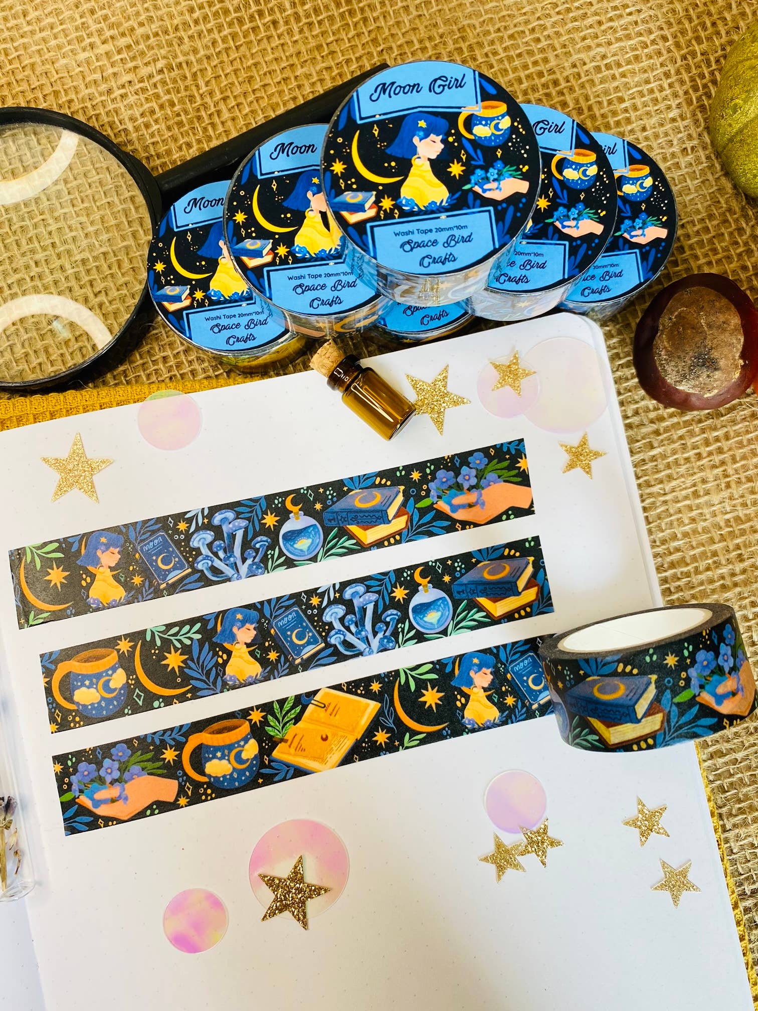 Split Moon Studios - Wholesale Washi Tape - Moon Girl Washi Tape - Cute Washi Tape- Washi Tape4