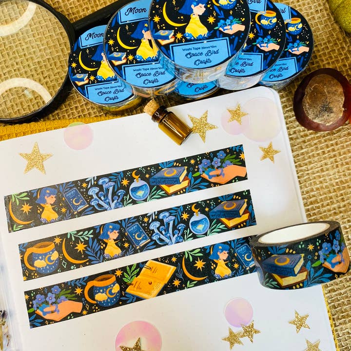 Split Moon Studios - Wholesale Washi Tape - Moon Girl Washi Tape - Cute Washi Tape- Washi Tape4