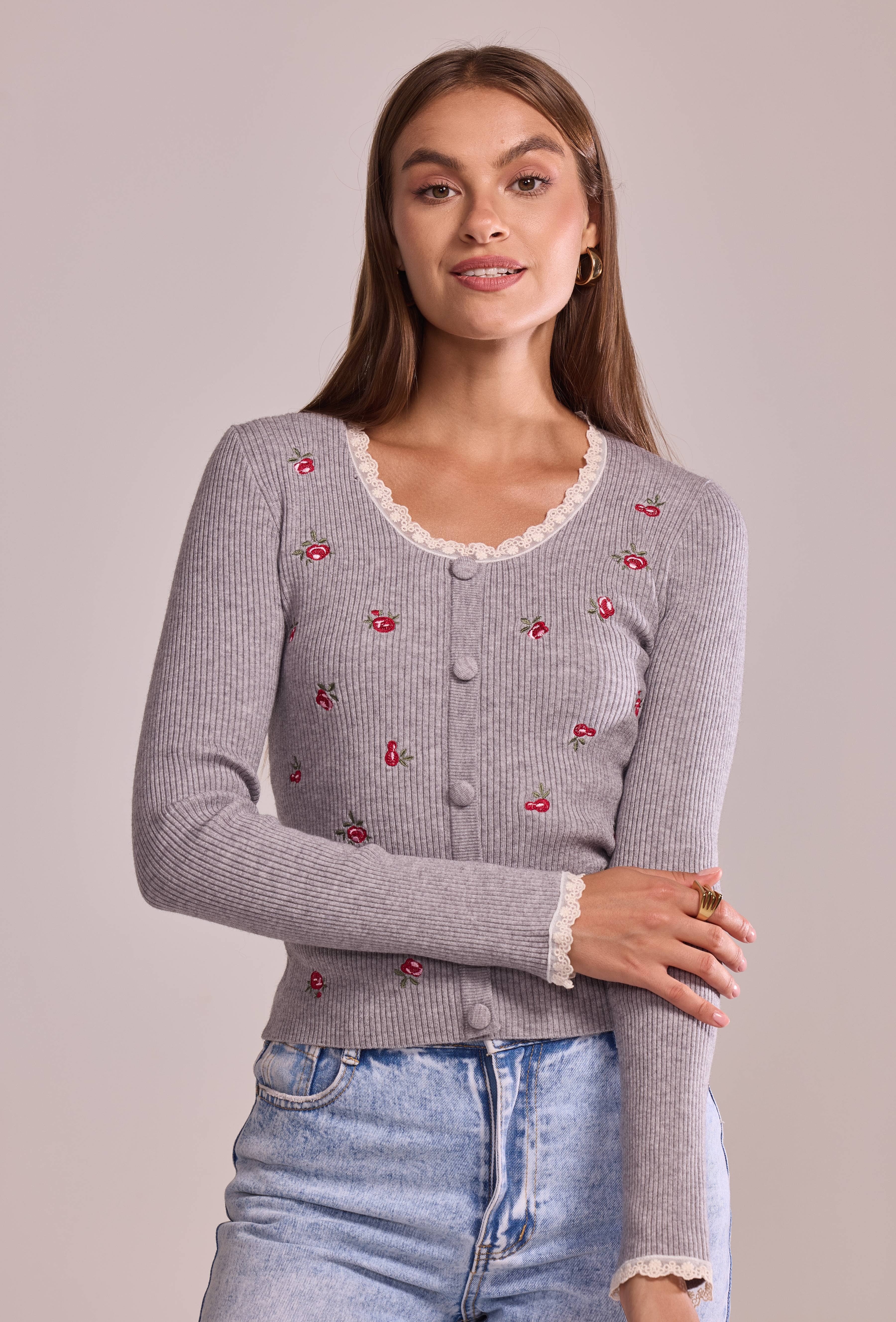 Cherry Paris - Wholesale Knit Sweater - Women's - Pull Ysée - IY2570213