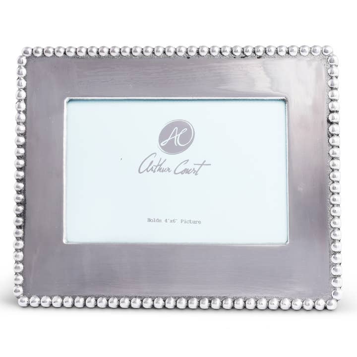 Arthur Court - Wholesale Picture frame - Engravable Beaded Photo Frame 4x61