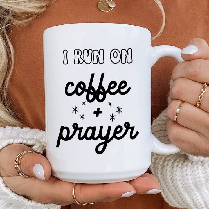 Café et prière, tasse à café, prière, cadeau chrétien pour la vente par Mug and Mini