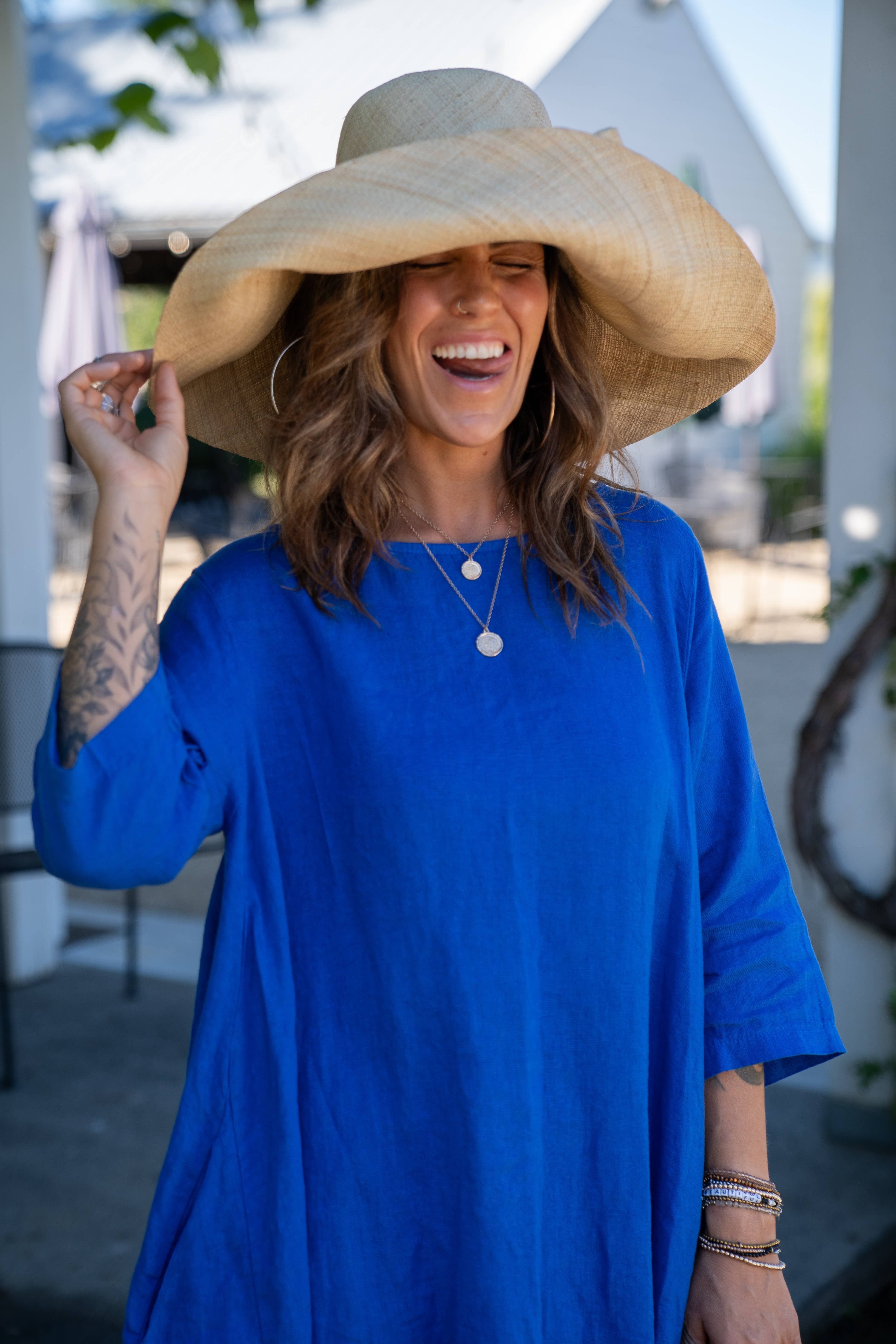 Shebobo - Vendita all'ingrosso Cappello di paglia - Donna - Cappelli di paglia Shebobo con tesa larga da 12,7 e 17,8 cm e grande fiocco tinta unita4