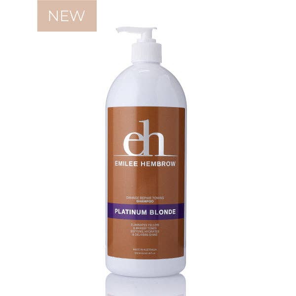 Emilee Hembrow Platinum Blonde Damage Repair Toning Shampoo 1 Litre for wholesale by Silk oil of Morocco