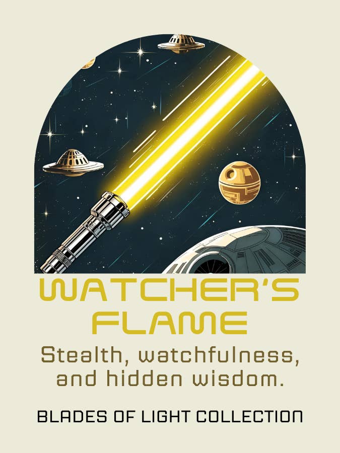 Watcher's Flame - Blades of Light Collection for wholesale by The Vintage Flame Candles