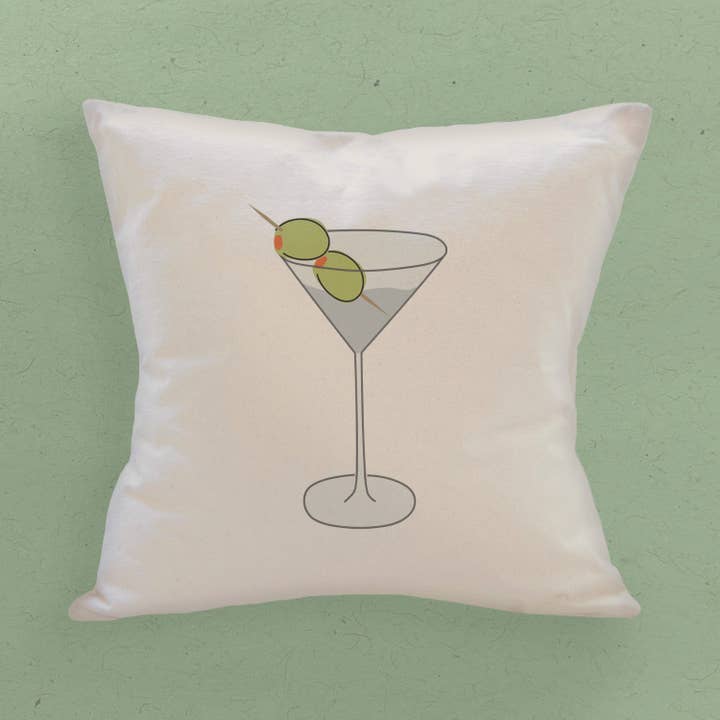 Deux Olives - Customizable Square Canvas Pillow for wholesale by Boheme Bliss
