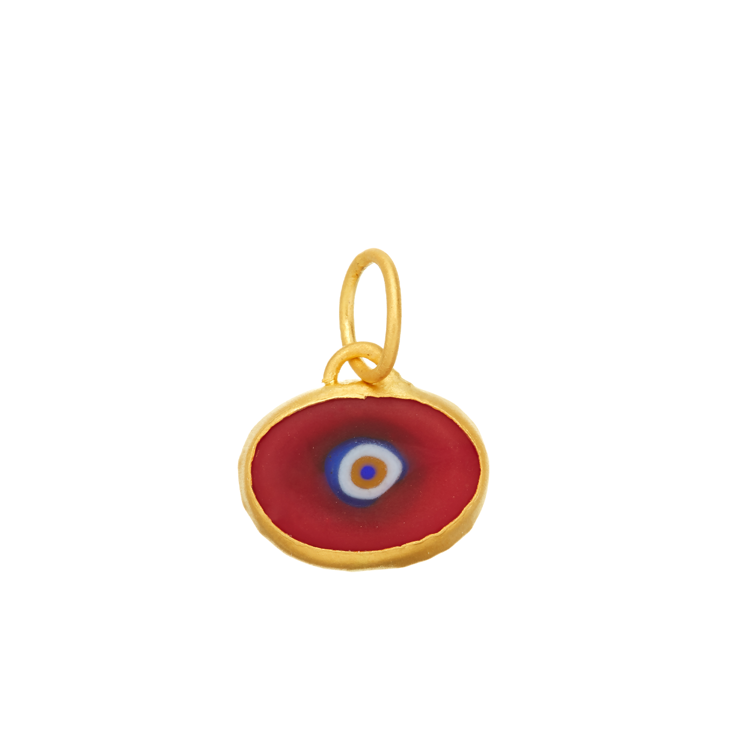 Juju Supply Co. - Wholesale Pendant/Charm Necklace - Orange Protection JuJu Eye in 24K Gold23