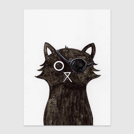 Fury Cat Wall Art Print, Superhero Wall Art for wholesale by Baldy And The Fidget