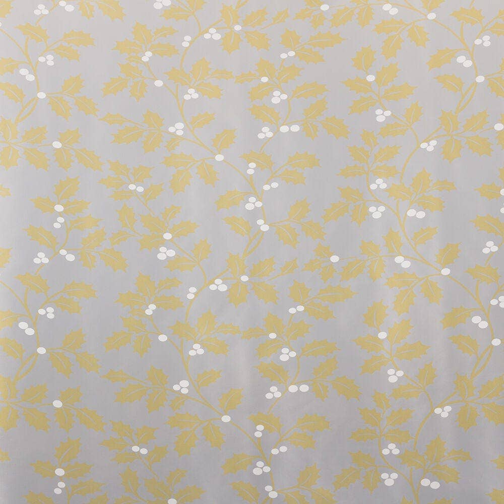 JAM PAPER - Wholesale Wrapping Paper Roll - Christmas Wrapping Paper, 12 Sq Ft, Gold & Silver Holly, 1PK2