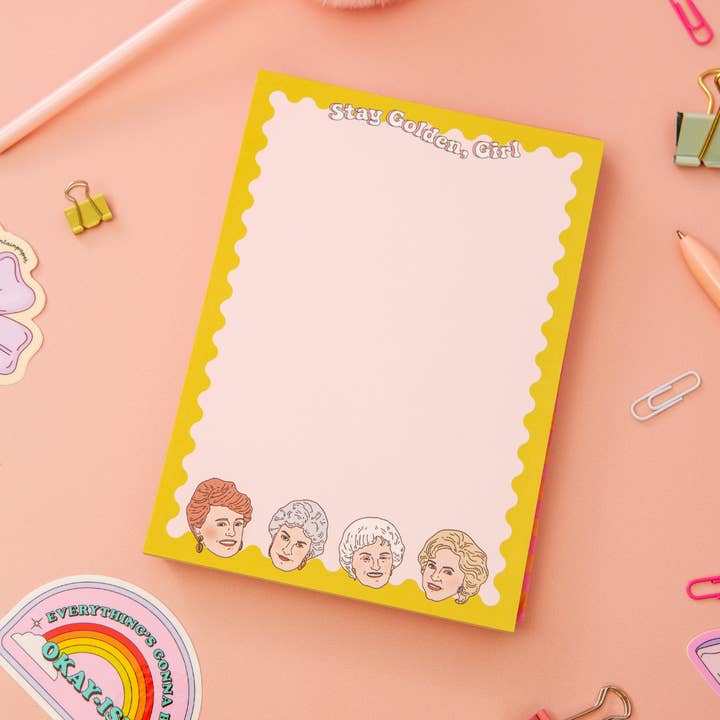 Party Mountain Paper co. - Wholesale Notepad - Stay Golden Girl Notepad