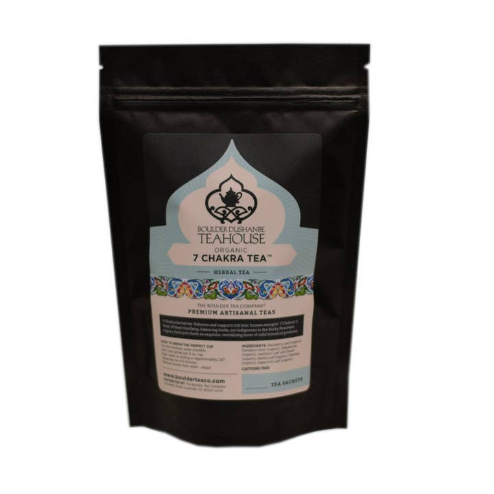 Boulder Tea Company - Wholesale Tea bags - Bag of 50 Naked Tea Sachets - 7 Chakra Herbal Tea0