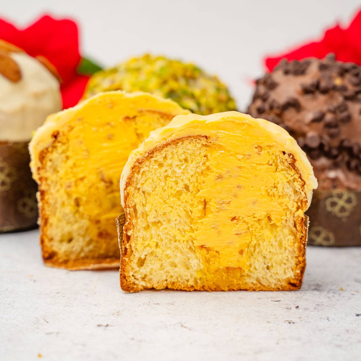 Sicilyaddict - Wholesale Cake - Artisanal mini panettone filled with tropical fruits 150g3