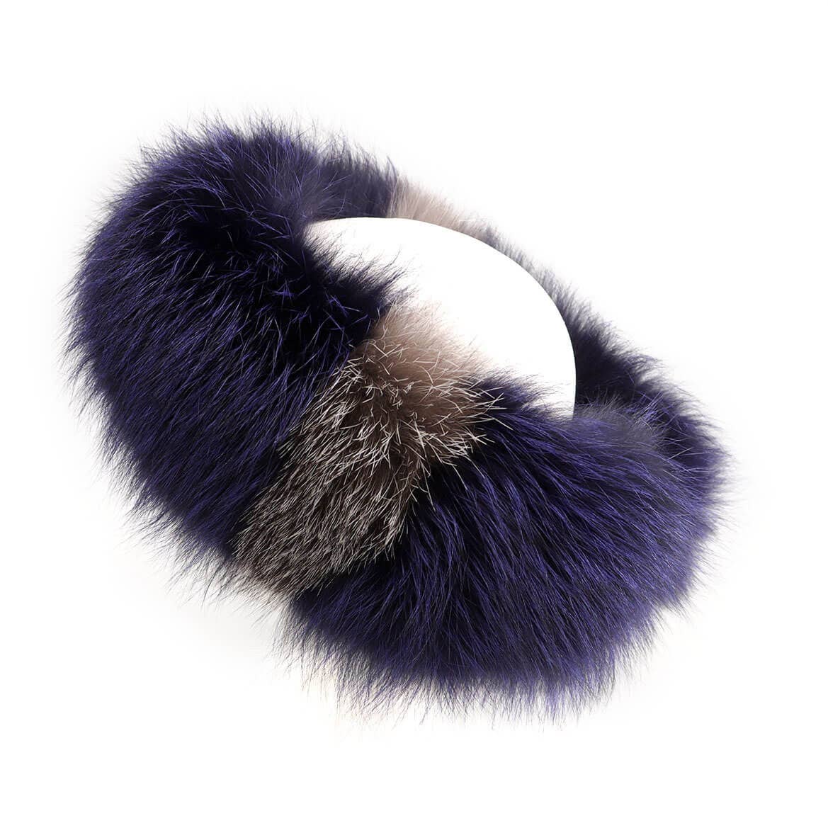 Surell – wholesale Fashion headband – women's – Fox Fur Headband/Scarf with Velcro Closure5