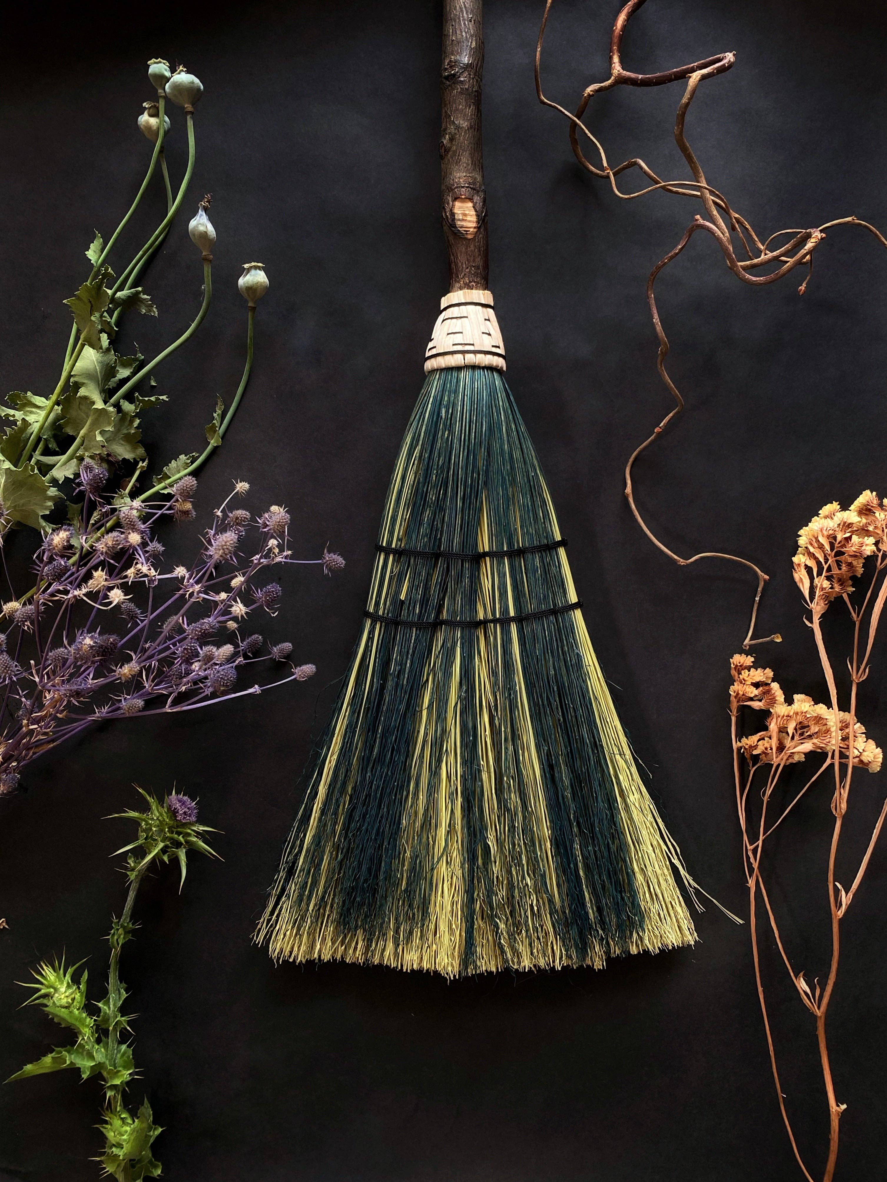 Keven Craft Rituals LLC - Wholesale Broom - "Big Boss Witch" w/ Plaited Top, Sweeper Brooms1