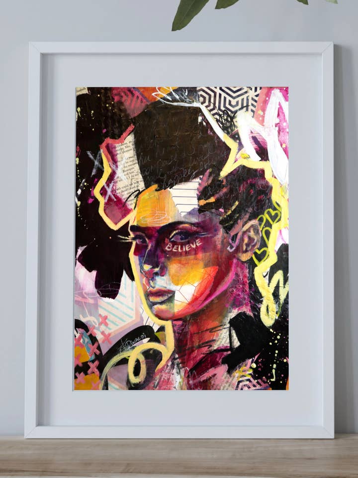 Believe Print for wholesale by Amanda Rinaldi